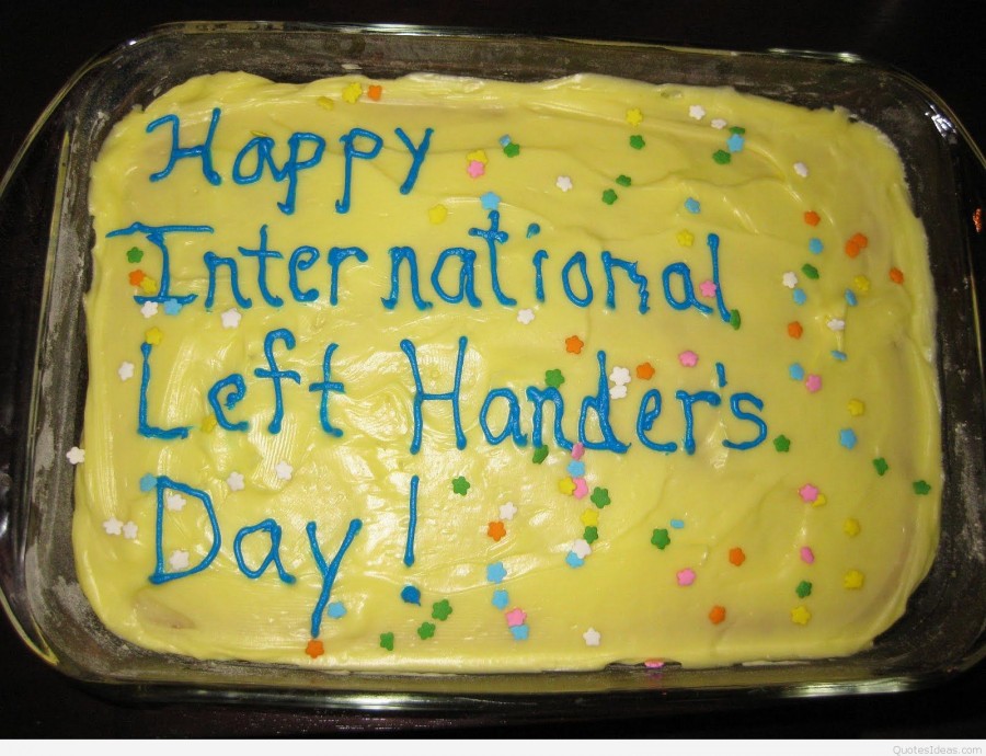 Happy International Left Handers Day Cake