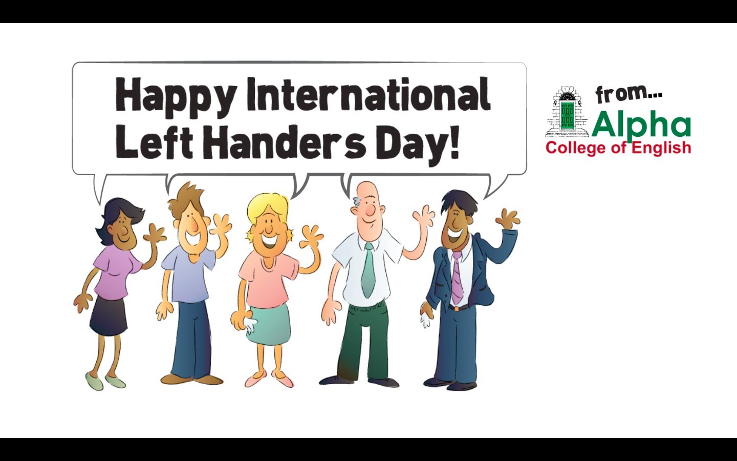 Left handers. Праздник lefthanders' Day. Int left