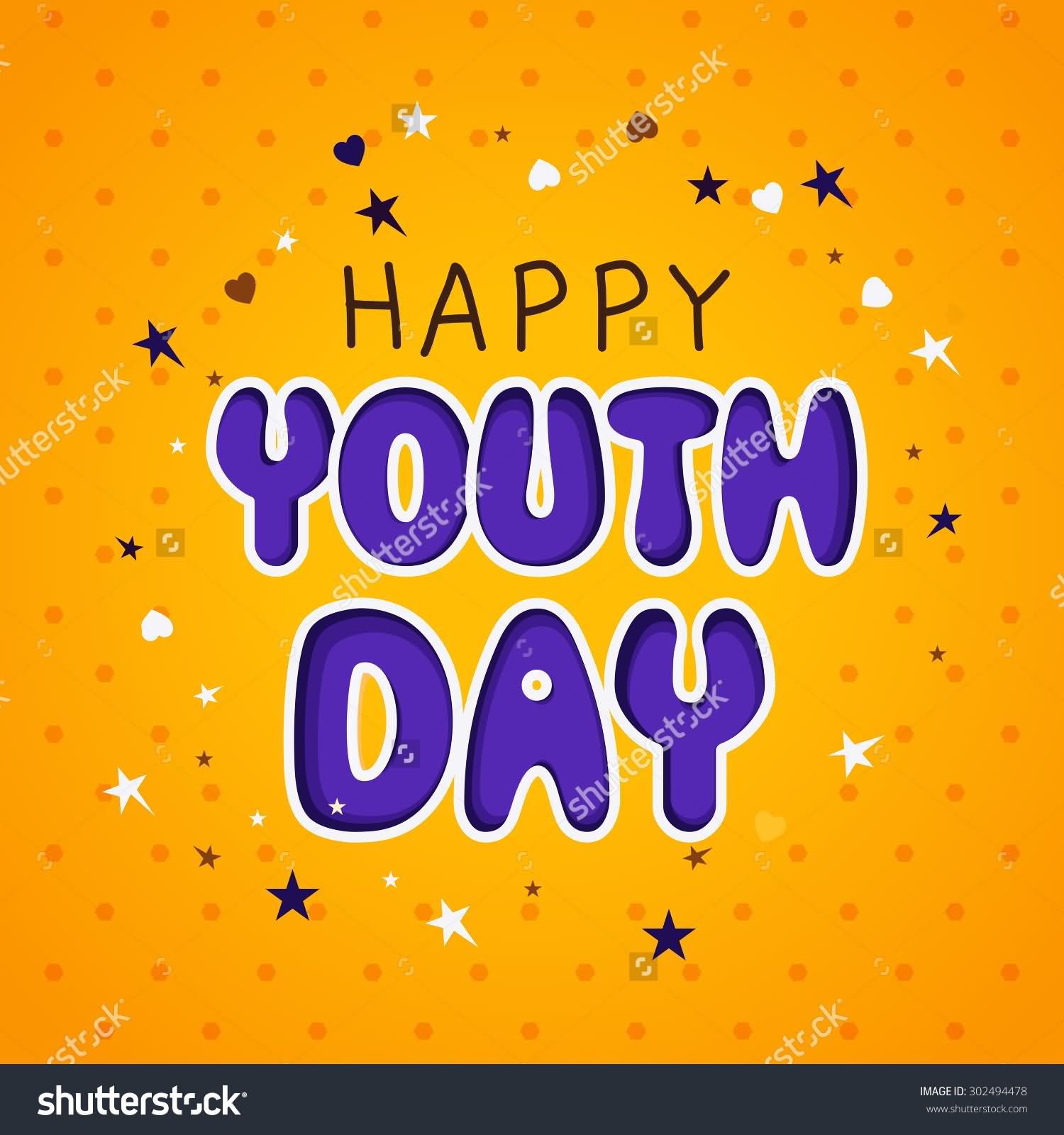 Happy International Youth Day Illustration