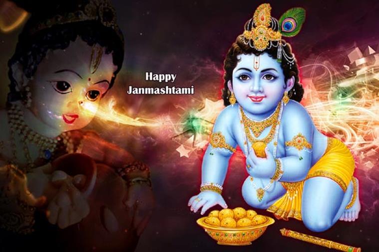 Happy Janmashtami Bal Krishna Image