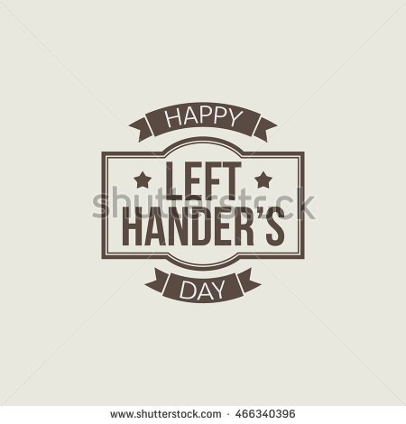 Happy Left Handers Day Illustration