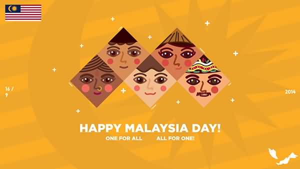 Happy Malaysia Day One For All, All For One Image