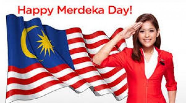 Happy Merdeka Day Girl Saluting Picture