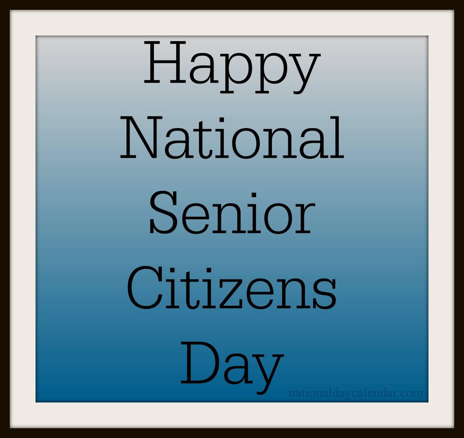 Happy National Senior Citizens Day Greeting Card