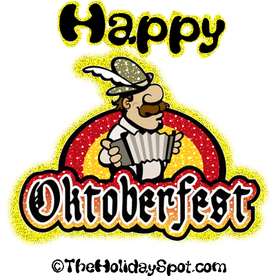 Happy Oktoberfest Glitter Ecard