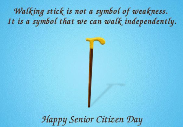 Happy Senior Citizen Day Greeting Card