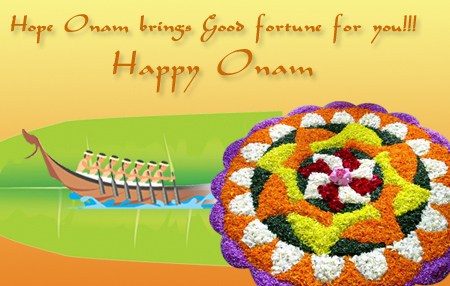 Hope Onam Brings Good Fortune For You Happy Onam Flowers Rangoli Decoration
