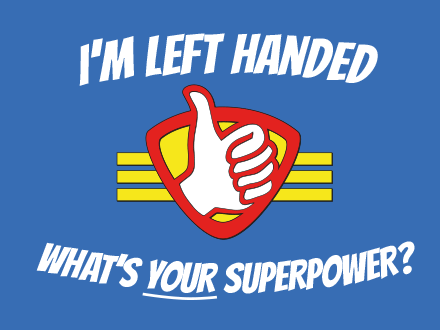 I'm Left Handed What's Your Superpower Happy Left Handers Day
