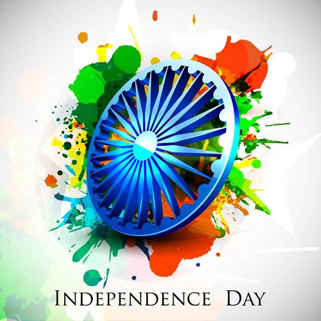 Independence Day India 3D Ashok Wheel