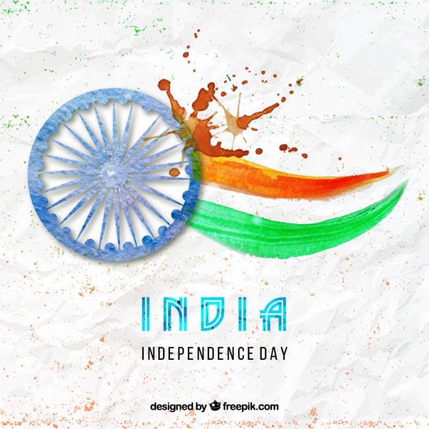 India Independence Day Backdrop Illustration