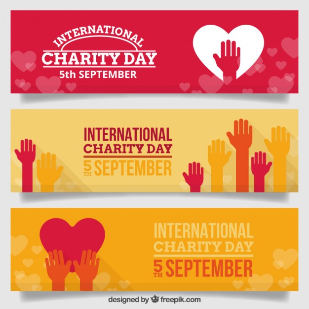 International Charity Day 5th September Banners