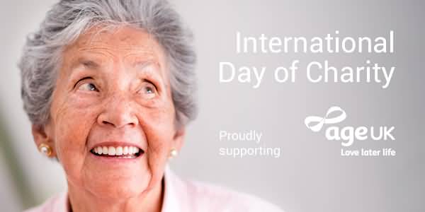 International Day Of Charity Proudly Supporting Banner