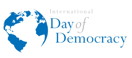 International Day Of Democracy Earth Globe