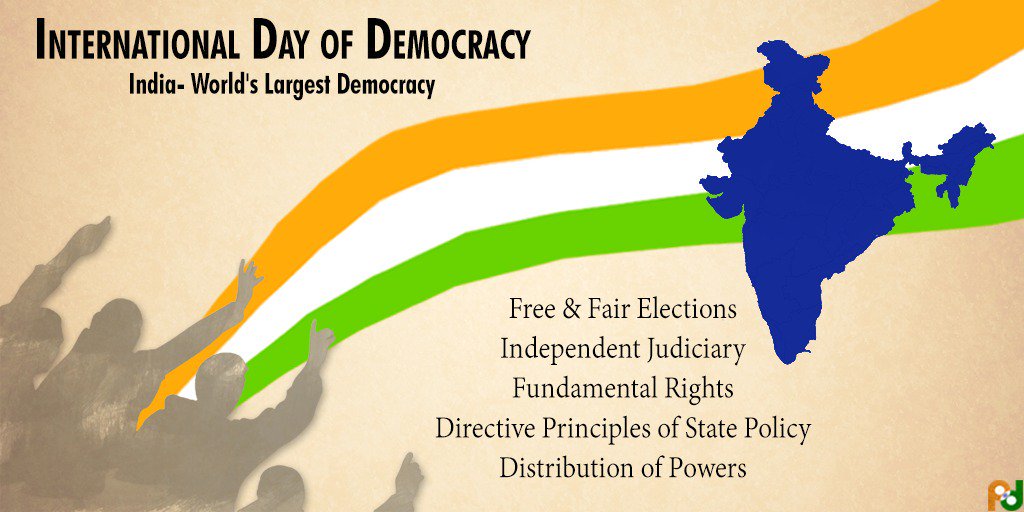 International Day Of Democracy India World’s Largest Democracy