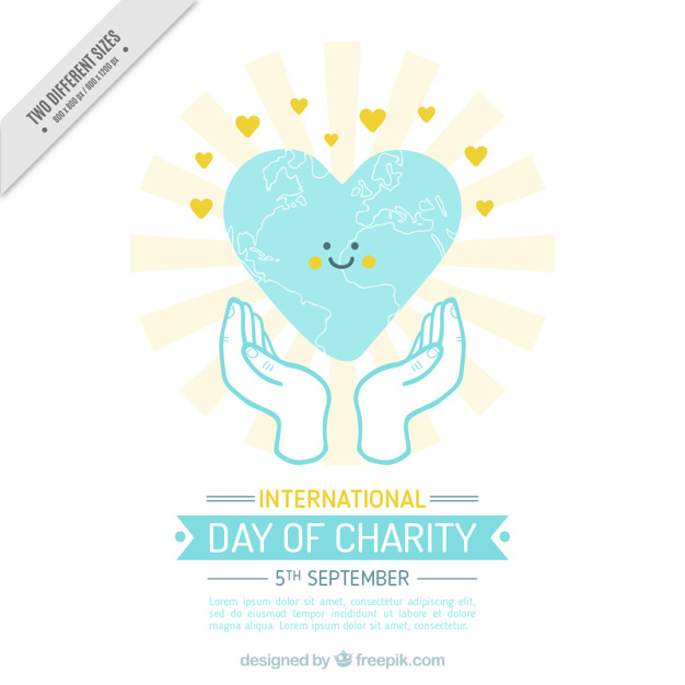 International Day of Charity 5th September Smiling Heart In Hands