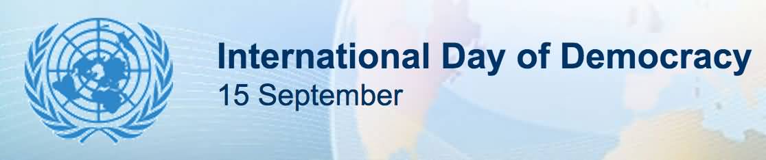 International Day of Democracy 15 UN Logo Header Image