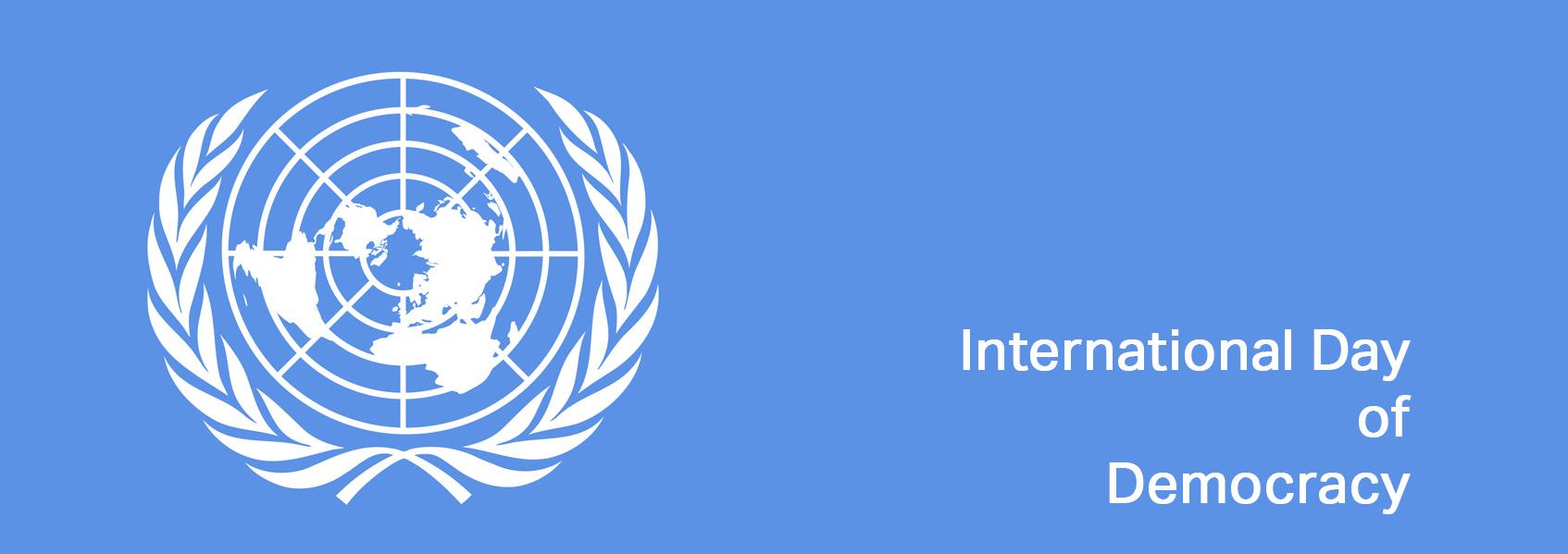 International Day of Democracy UN Logo Header Image