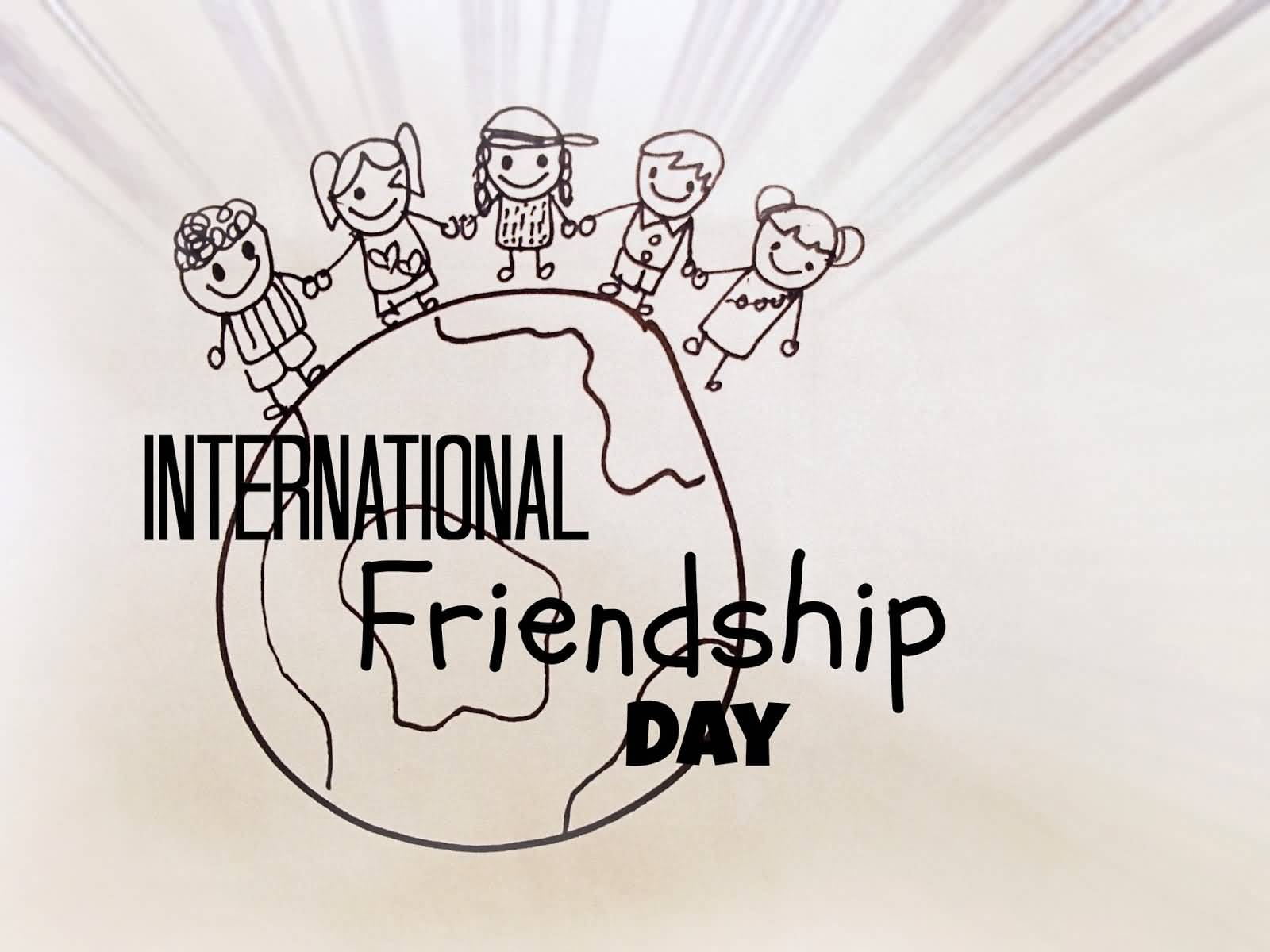 International Friendship Day Cartoon Image