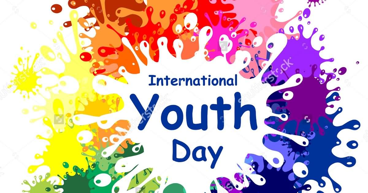 International Youth Day Color Splash Design