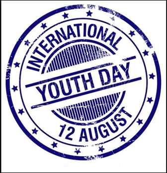 International Youth Day Round Stamp