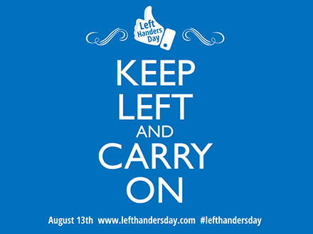Left Handers Day Keep Left And Carry On