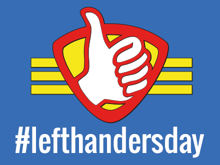 Left Handers Day Thumbs Up