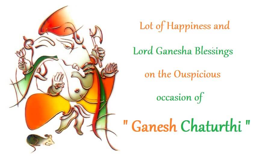Lot Of Happiness And Lord Ganesha Blessings On The Ouspicious Occasion Of Ganesh Chaturthi