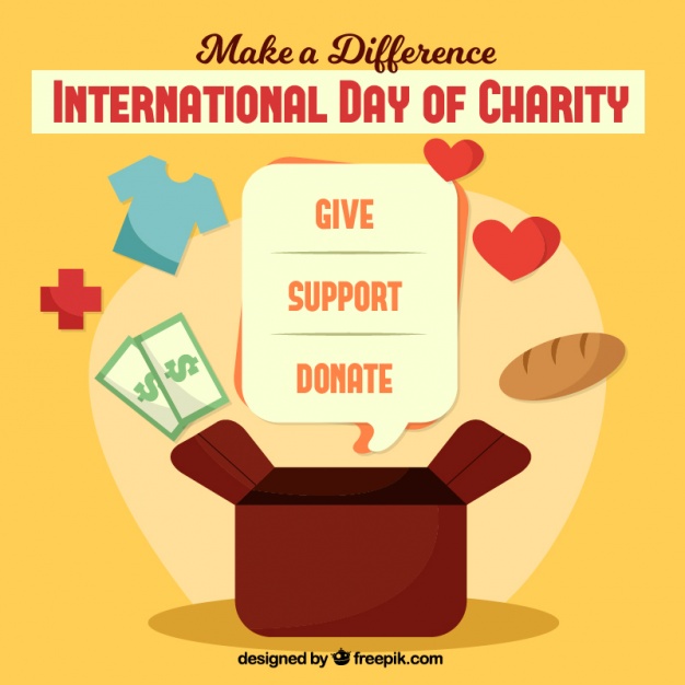 Make A Difference International Day of Charity Give Support Donate