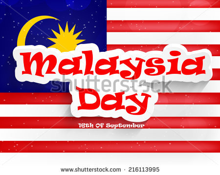 Malaysia Day 16th Of September Flag Illustration