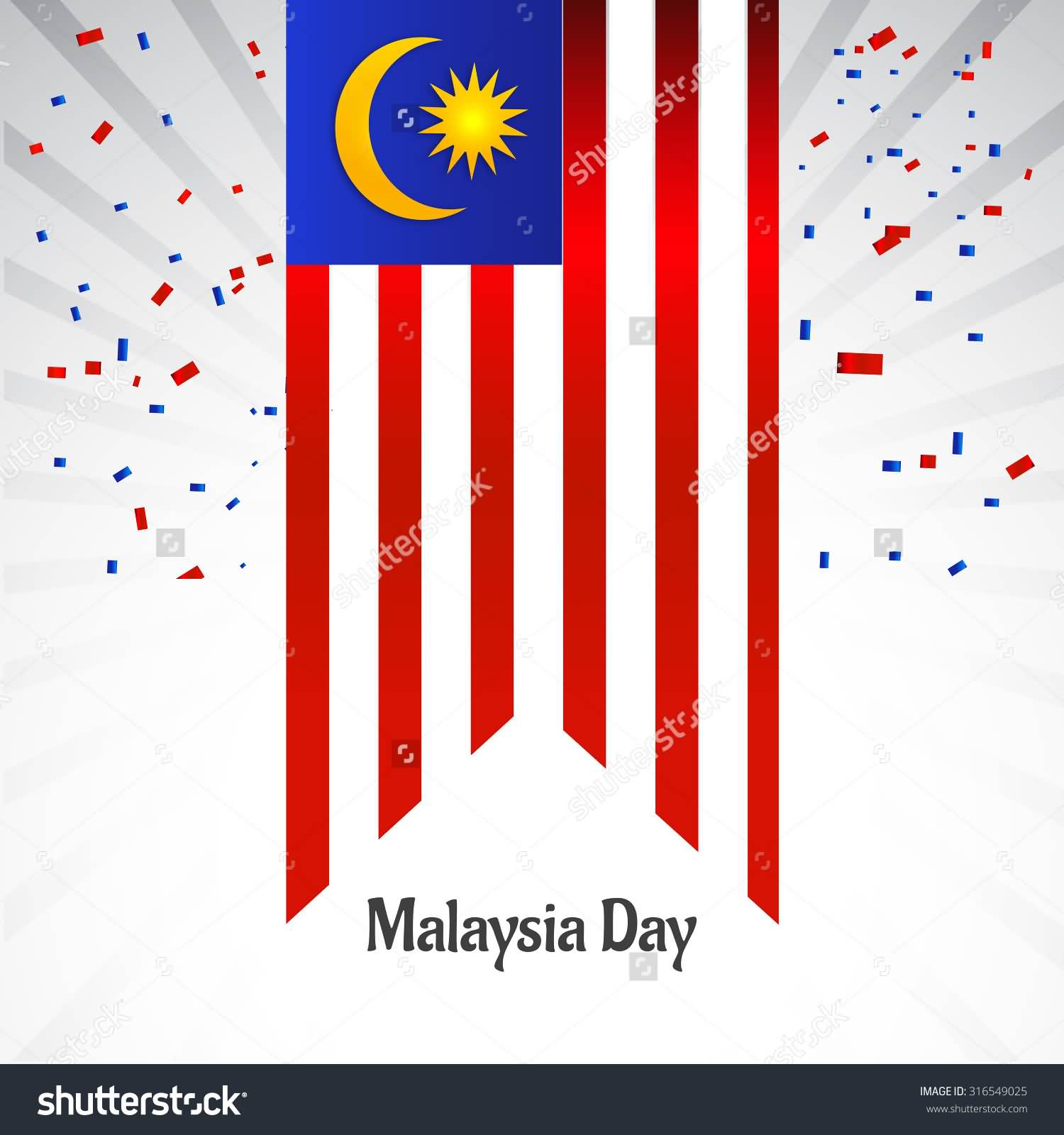 Malaysia Day Flag Illustration Picture