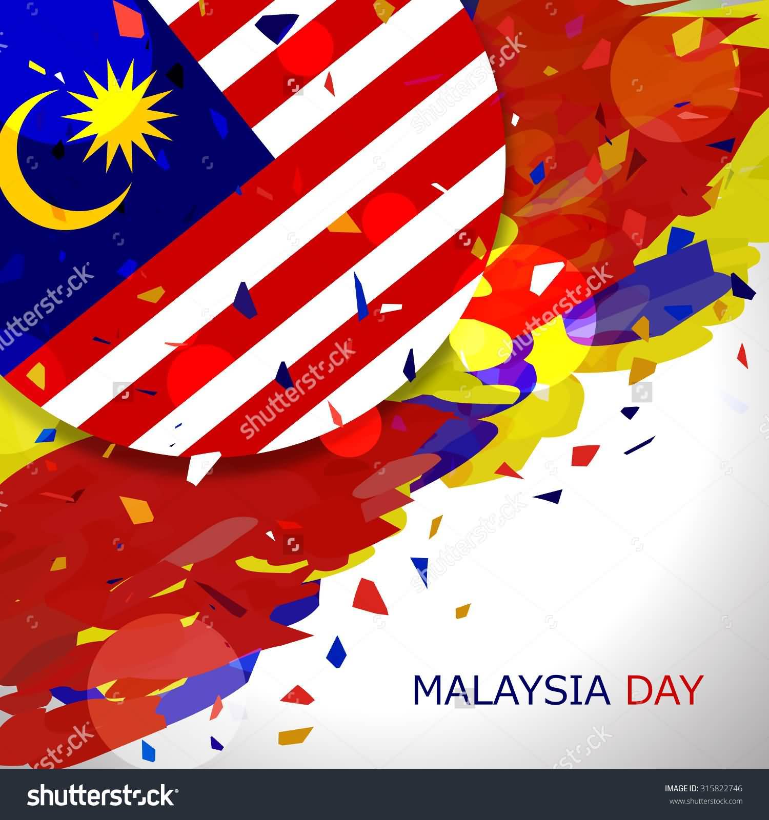 Malaysia Day Flag Illustration