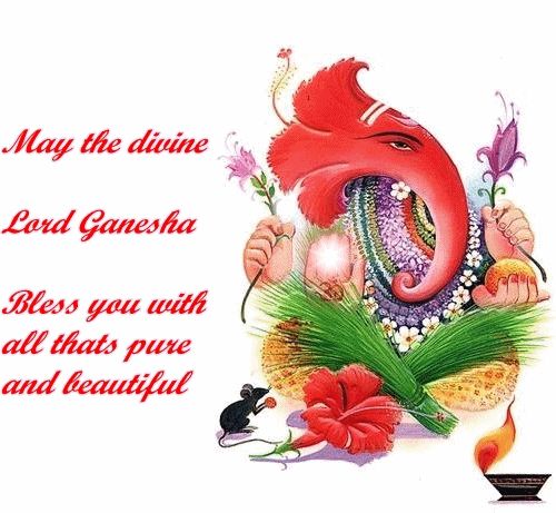 May The Divine Lord Ganesha Bless You With All Thats Pure And Beautiful Happy Ganesh Chaturthi