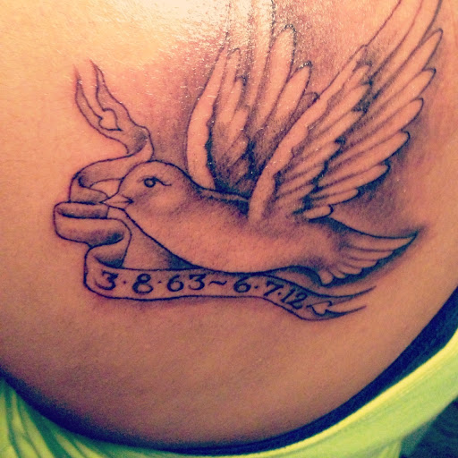 Memorial Banners And Dove Tattoos Ideas