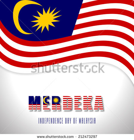 Merdeka Independence Day Of Malaysia Flag Greeting Card