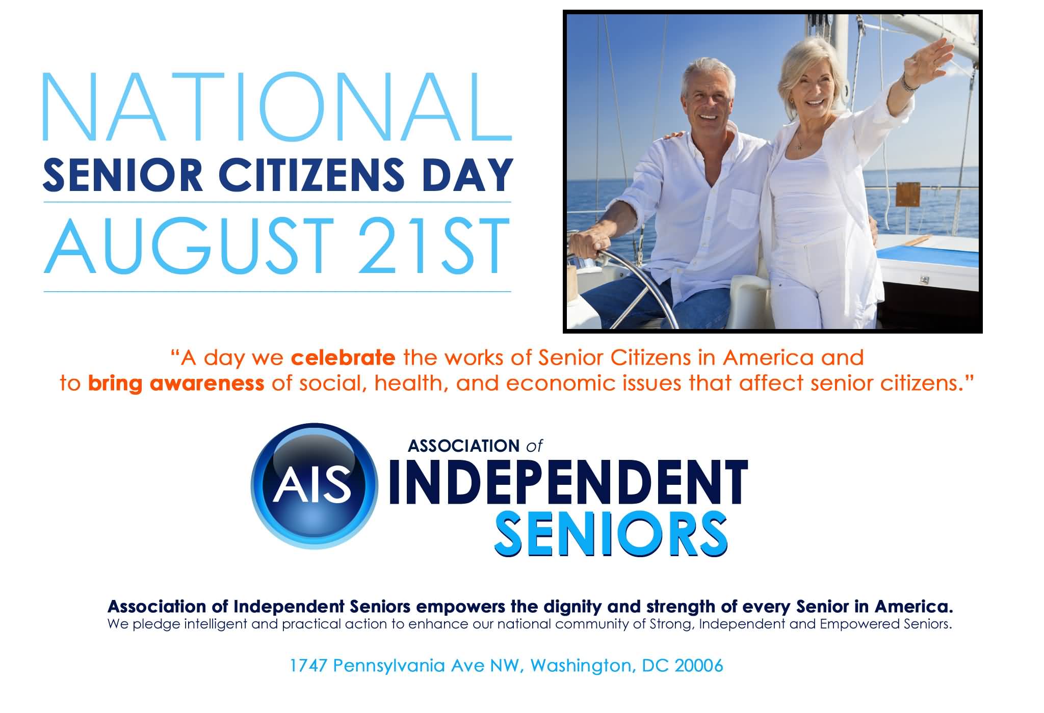 National Senior Citizens Day August 21st Poster