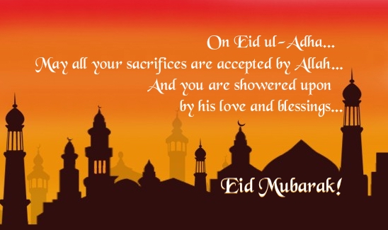 On Eid Al Adha May All Youir Sacrifices Are Accepted By Allah And You Are Showered Upon By His Love And Blessings