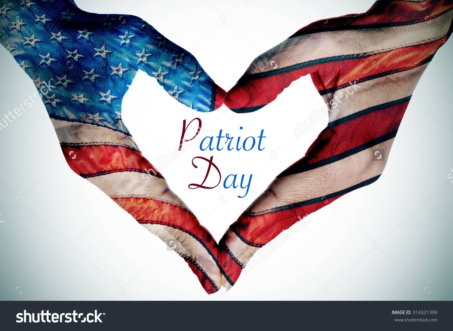 Patriot Day American Flag Hands Picture