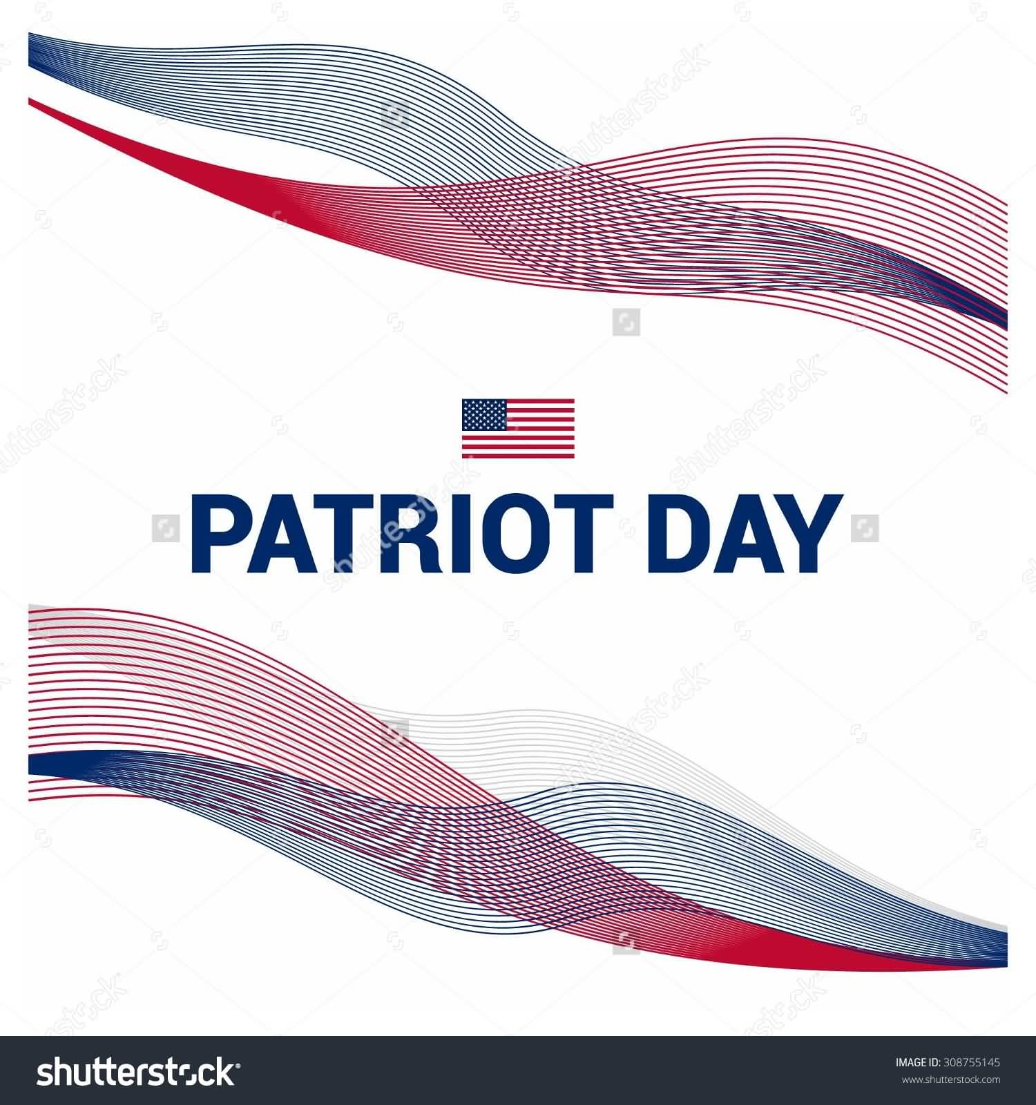 Patriot Day Flag Stripes Illustration