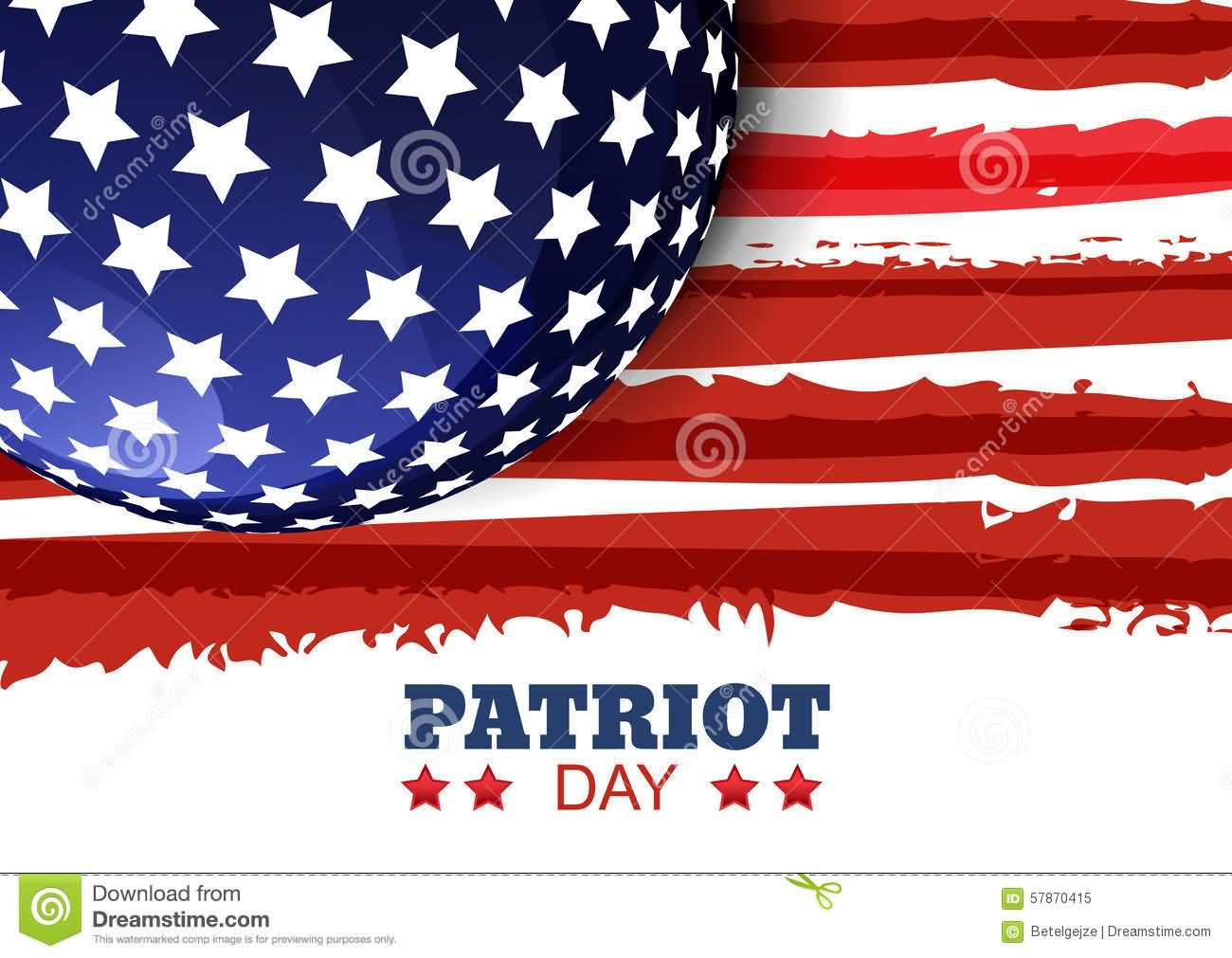 Patriot Day US Flag In Background Illustration