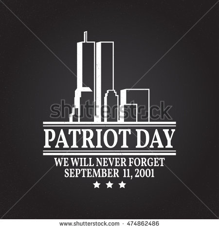 Patriot Day We Will Never Forget September 11, 2001 Greeting Card
