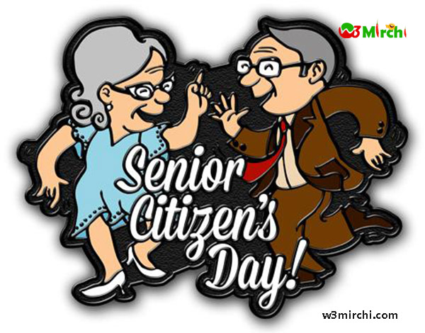 Senior Citizen Day Dancing Clipart