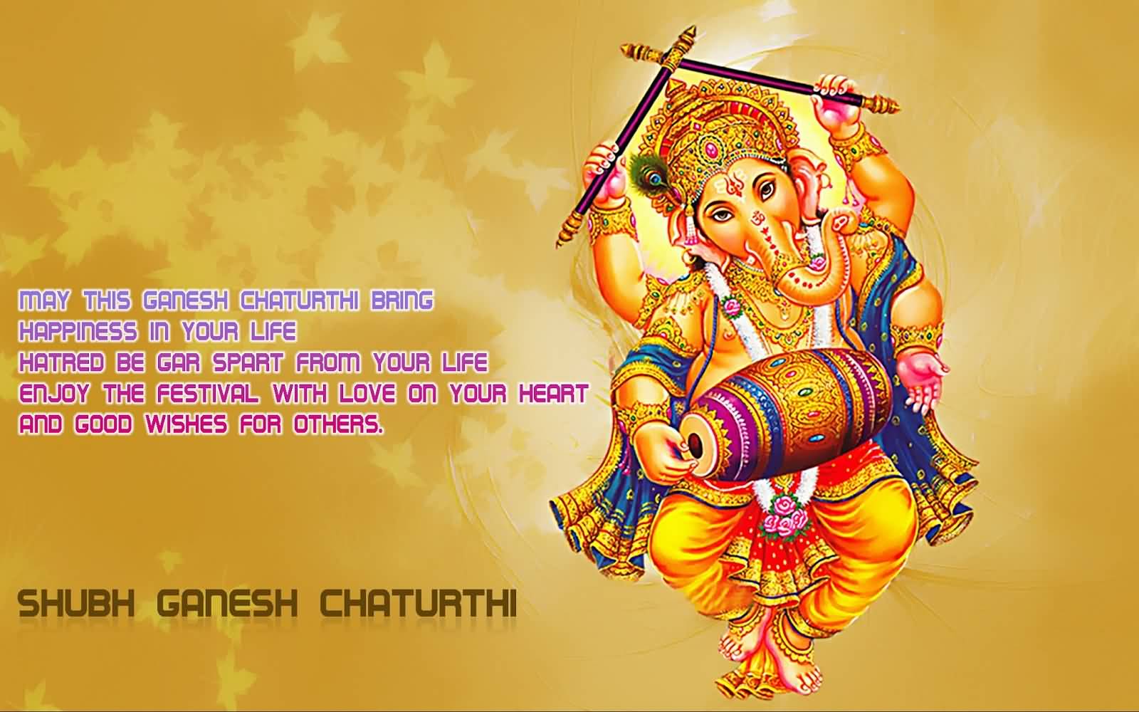 Shubh Ganesh Chaturthi Beautiful Lord Ganesha Picture