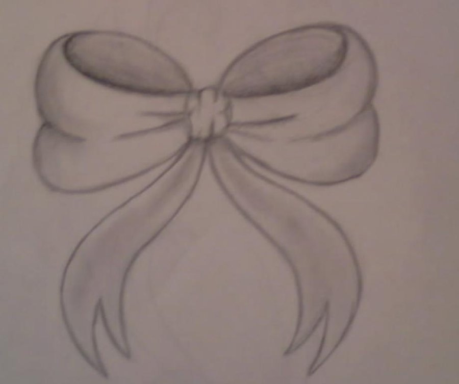 Simple Bow Tattoo Designs 3