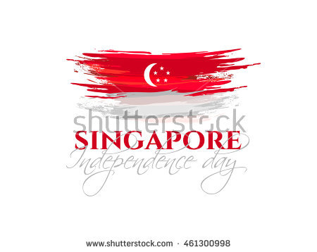 Singapore Independence Day Illustration