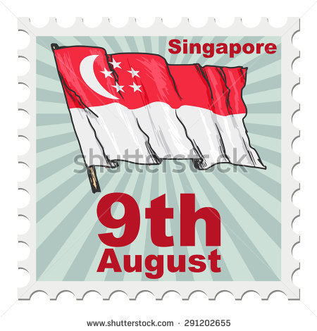 Singapore National Day 9th August Post Stamp