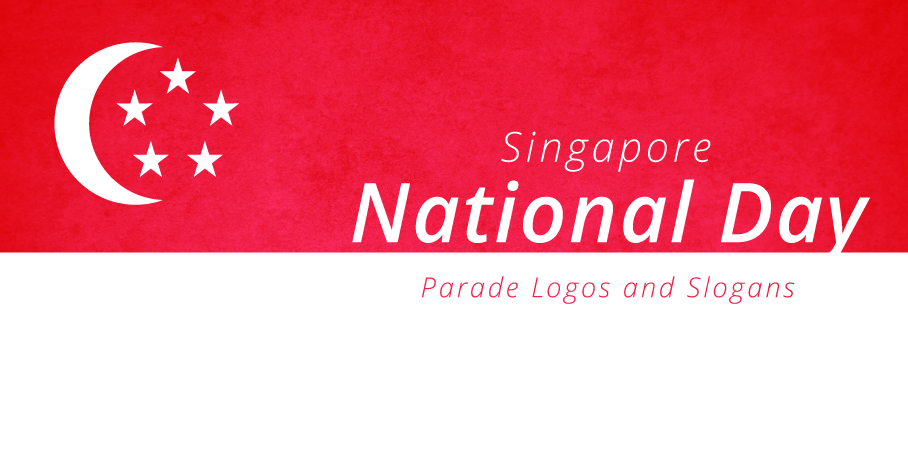 Singapore National Day Flag In Background