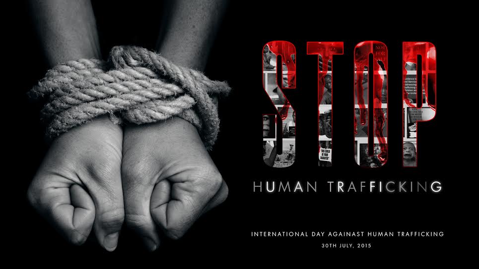 Stop Human Trafficking International Day Against Human Trafficking Hands Wr...