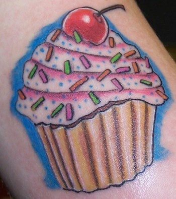 Tasty Cupcake Tattoo Idea