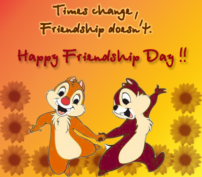 Times Change, Friendship Doesn't Happy Friendship Day Squirrels