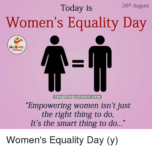 Today Is Women’s Equality Day